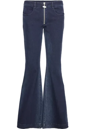 Cannari Concept Low Waist Pant Bottoms Jeans Flares Blue