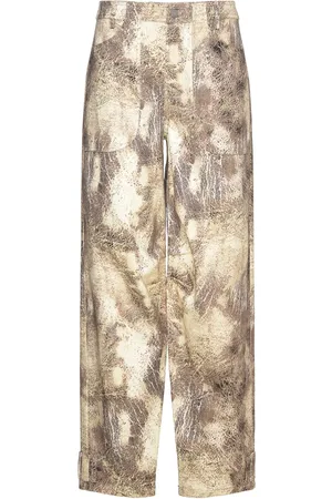 Cannari Concept Big Pocket Pants Bottoms Trousers Wide Leg Beige