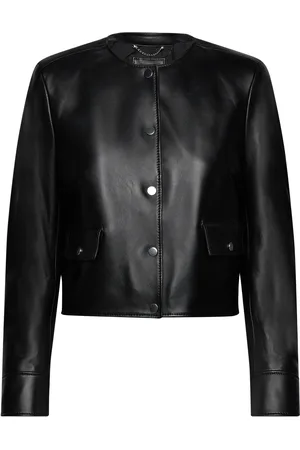 HUGO BOSS Samarie Designers Jackets Leather Black