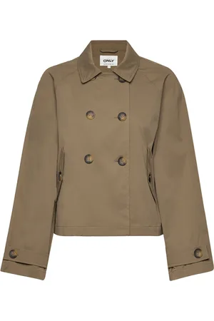 ONLY Onlapril Life Short Trenchcoat Otw Noos Trenssi Takki Brown