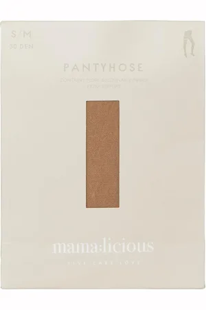 Mama;licious Mlsabrina Support Pantyhose 2-P A. Lingerie Pantyhose & Leggings Brown
