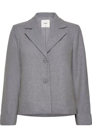 Object Objnicole L/S Wool Jacket Noos Villakangastakki Grey