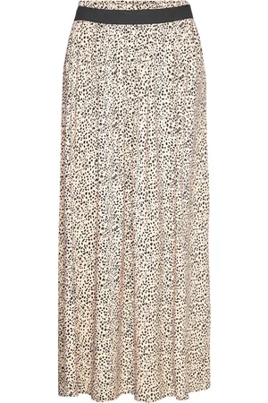ONLY Onlvenedig Aop Life Long Skirt Wvn Noos Pitkä Hame Cream