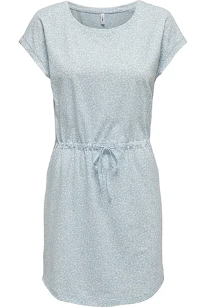 ONLY Onlmay S/S Dress Lyhyt Mekko Blue