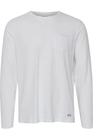 Blend Bhnicolai Tee L.s. Tops T-shirts Long-sleeved White