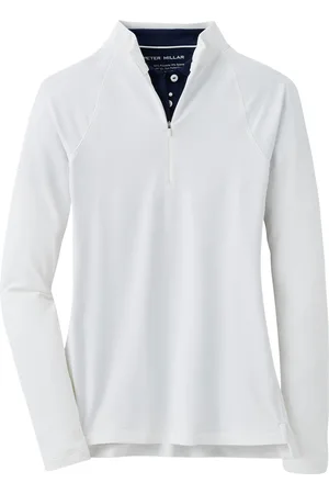 Peter Millar Raglan Perth Layer Sport Sweat-shirts & Hoodies Sweat-shirts White