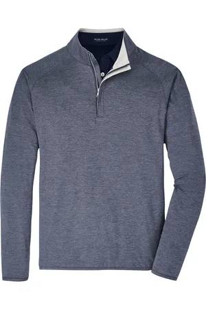 Peter Millar Stealth Performance Quarter-Zp Sport Sweat-shirts & Hoodies Sweat-shirts Blue