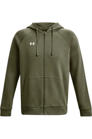 Under Armour Ua Rival Fleece Fz Hoodie Sport Sweat-shirts & Hoodies Hoodies Khaki Green