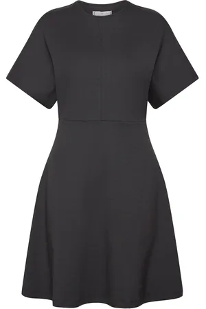 Tommy Hilfiger F&F Interlck Modal Knee Drs Ss Lyhyt Mekko Black