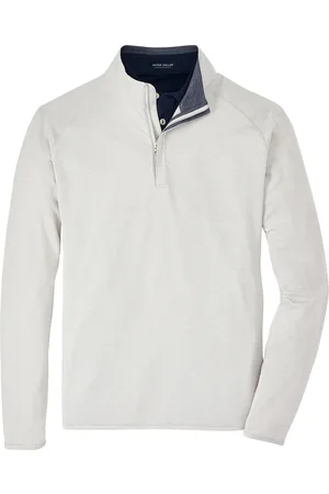 Peter Millar Stealth Performance Quarter-Zp Sport Sweat-shirts & Hoodies Sweat-shirts White
