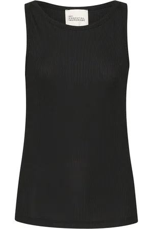 My Essential Wardrobe Katemw Top Tops T-shirts & Tops Sleeveless Black