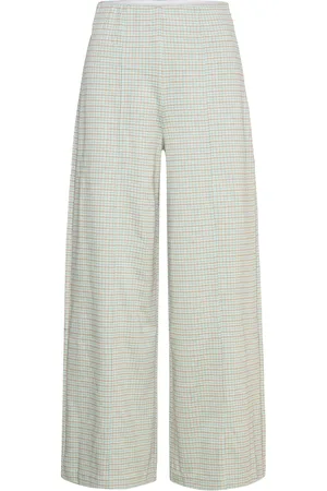 Ichi Ihkate Cameleon Pa2 Bottoms Trousers Wide Leg Blue