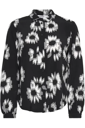 ESPRIT Blouses Woven Tops Blouses Long-sleeved Black