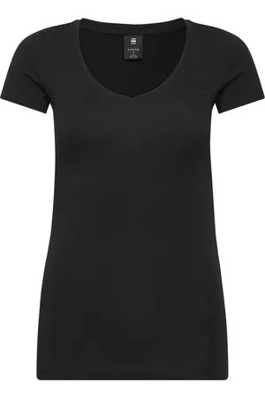 G-Star Base V T Wmn Cap Sl Tops T-shirts & Tops Short-sleeved Black
