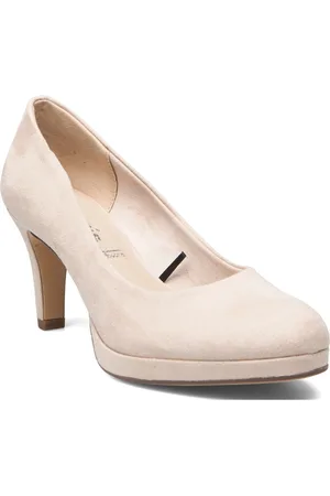 Tamaris Women Court Sho Shoes Heels Pumps Classic Beige
