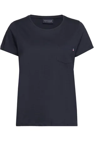 Lexington Ashley Jersey Tee Tops T-shirts & Tops Short-sleeved Blue