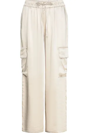 French Connection Chloetta Cargo Trouser Bottoms Trousers Cargo Pants Beige