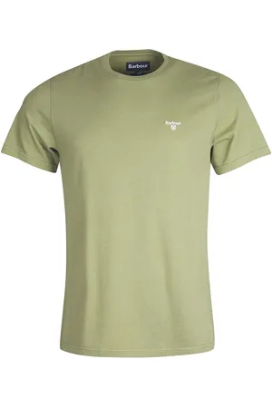 Barbour Ess Sports Tee Designers T-shirts Short-sleeved Khaki Green