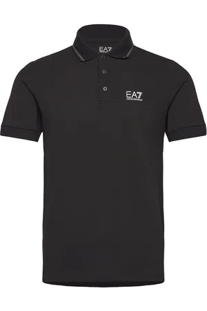 EA7 Polo Tops Polos Short-sleeved Black