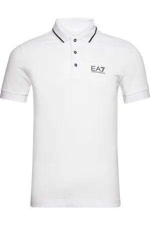 EA7 Polo Tops Polos Short-sleeved White