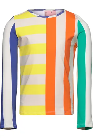 Bobo Choses Multicolor Stripes Swim T-Shirt Swimwear Uv Clothing Uv Tops Multi/patterned