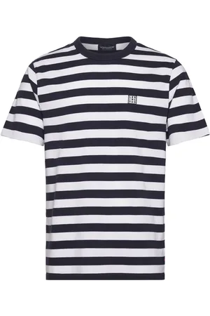 Lexington Lee Heavy Bretton Tee Tops T-shirts Short-sleeved Navy