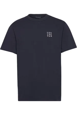 Lexington Lee Heavy Tee Tops T-shirts Short-sleeved Navy