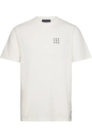 Lexington Lee Heavy Tee Tops T-shirts Short-sleeved White