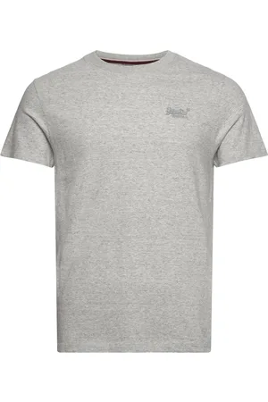 Superdry Essential Logo Emb Tee Tops T-shirts Short-sleeved Grey