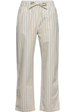 LMTD Nlftipsy Straight Pant Bottoms Trousers Grey