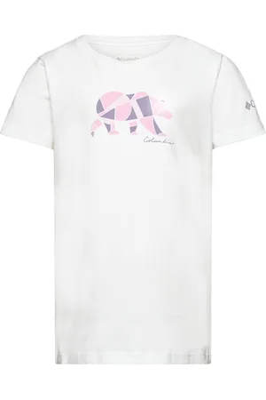 Columbia Mission Lake Short Sleeve Graphic Shirt Sport T-shirts Short-sleeved White