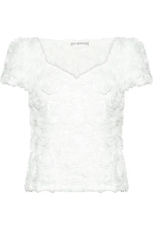 Ida Sjöstedt 261 Louise Top Designers Blouses Short-sleeved White