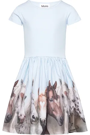 Molo Cissa Dresses & Skirts Dresses Casual Dresses Short-sleeved Casual Dresses Blue