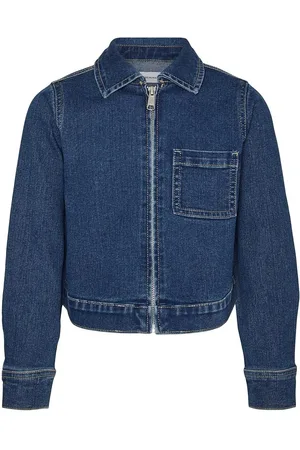 VERO MODA Vmaster Ls Cropped Denim Jacket Girl Outerwear Jackets & Coats Denim & Corduroy Blue