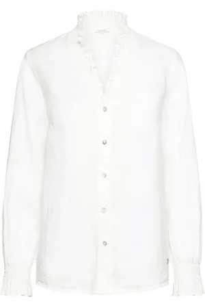 Claire Woman Rici - Shirt Tops Shirts Linen Shirts White
