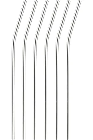 Dorre Coctail Straws Corrigan Home Tableware Dining & Table Accessories Straws Silver