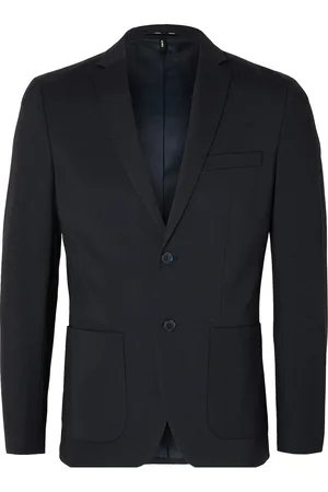 SELECTED Slhslim-Delon Jersey Blz Flex Noos Suits & Blazers Blazers Single Breasted Blazers Navy