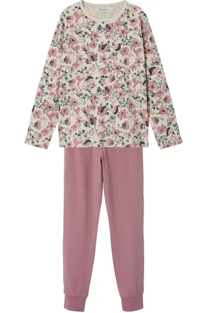 NAME IT Nkfnightset Nostalgia Flower Noos Pyjamasetti Pyjama Pink