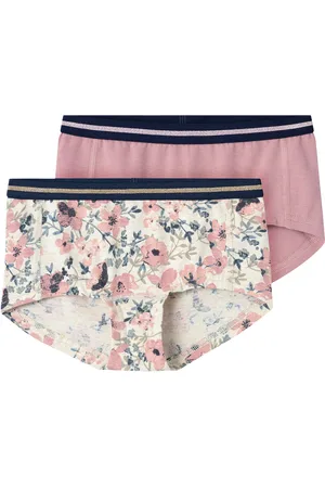 NAME IT Nkfhipster 2P Nostalgia Flower Noos Night & Underwear Underwear Panties Pink