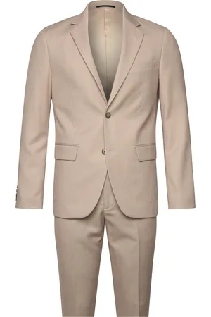 Lindbergh Structure Stretch Suit Puku Beige