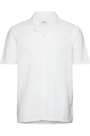Hollister Hco. Guys Wovens Tops Shirts Short-sleeved White