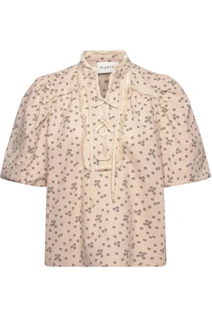 Munthe Melixa Tops Blouses Short-sleeved Cream