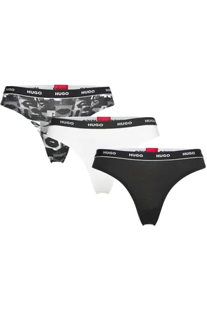 HUGO BOSS Triplet Thong Design Stringit Alusvaatteet White
