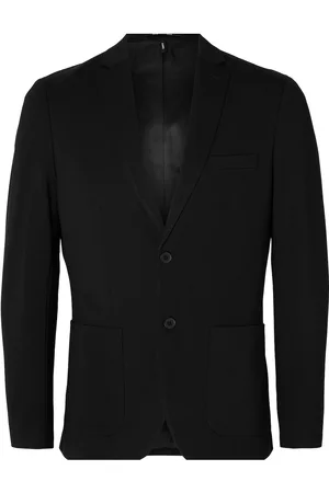 SELECTED Slhslim-Delon Jersey Blz Flex Noos Suits & Blazers Blazers Single Breasted Blazers Black