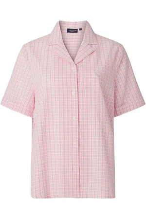 Lexington Lauren Organic Cotton Seersucker Pajama Set Pyjama Pink