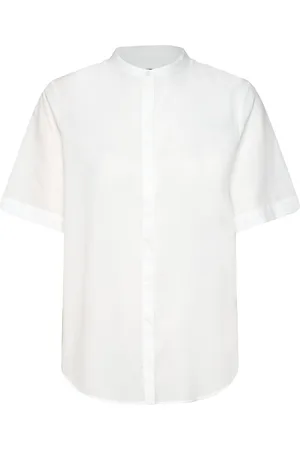 HUGO BOSS C_Befelina_1 Tops Blouses Short-sleeved White