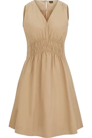HUGO BOSS C_Dizzi_3 Lyhyt Mekko Beige
