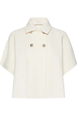 BUSNEL Gertrude Cape Designers Knitwear Cardigans Cream