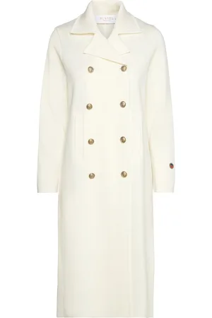 BUSNEL Iris Coat Designers Coats Light Coats Cream