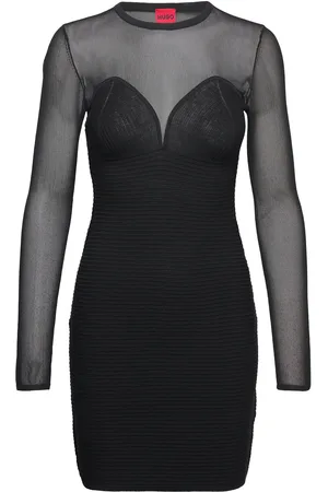 HUGO BOSS Salstery Lyhyt Mekko Black